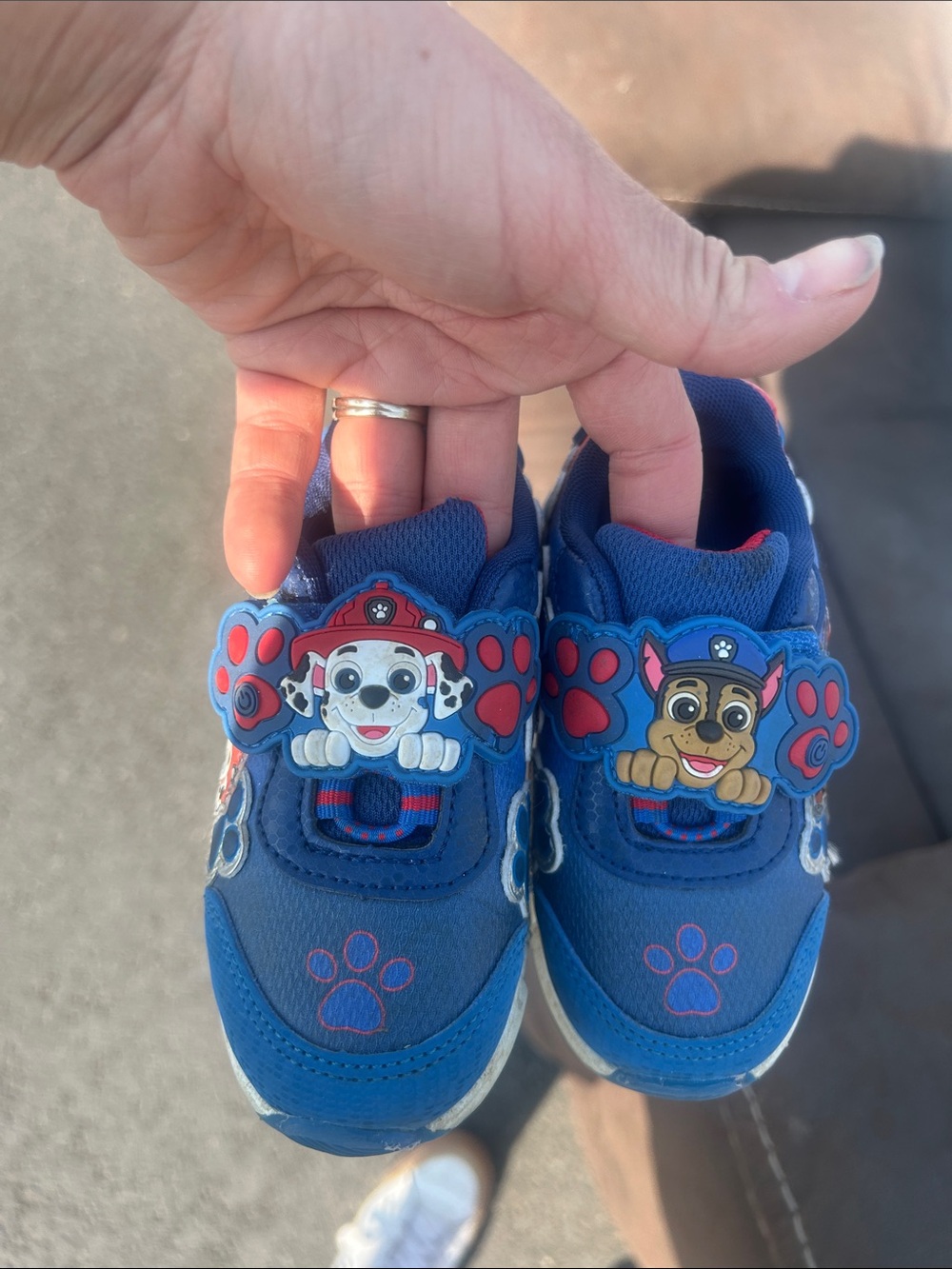 Paw Patrol Blue Light-Up Kids Sneakers with Marshall & Chase